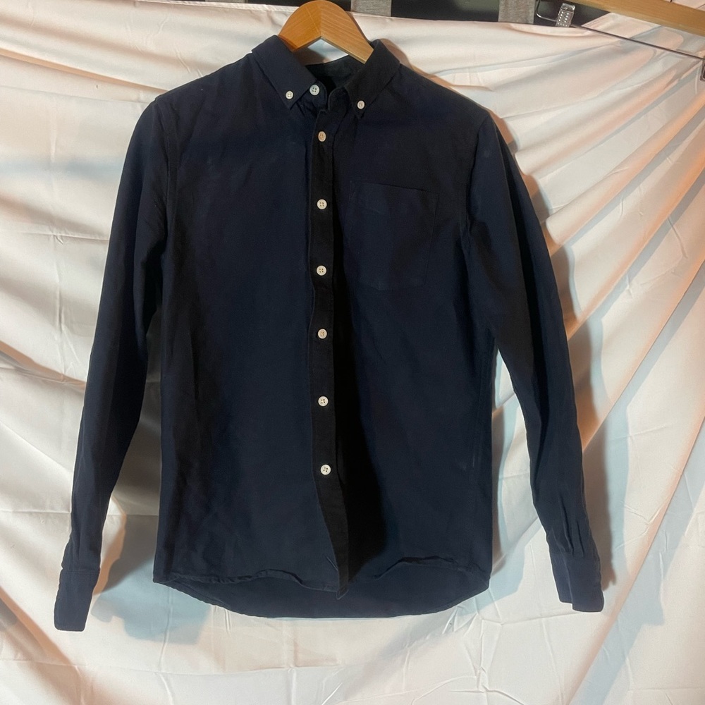 Saturdays Oxford Shirt Men’s S Navy Blue